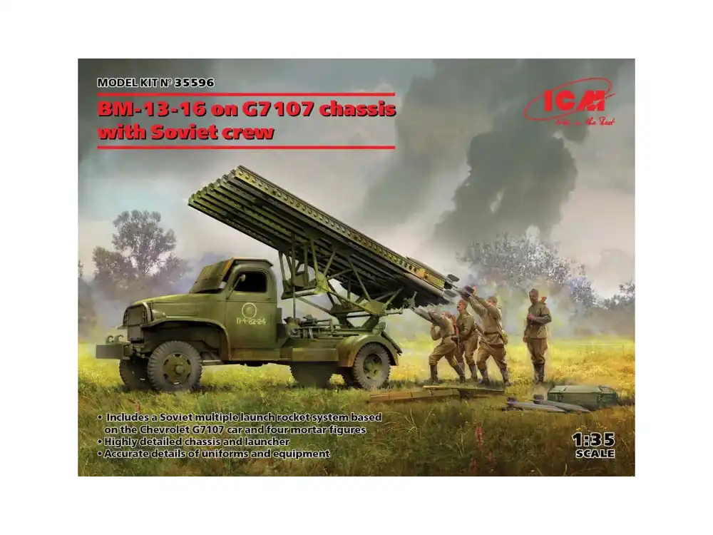 Bezpečná Platba BM-13-16 on G7107 chassis with Soviet crew 1/35