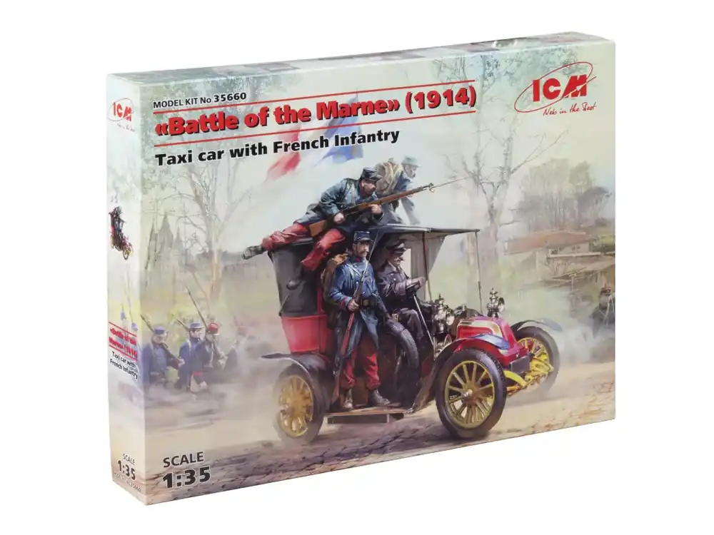 Přímo Od Výrobce Battle of the Marne 1914, Taxi car with French Infantry 1/35