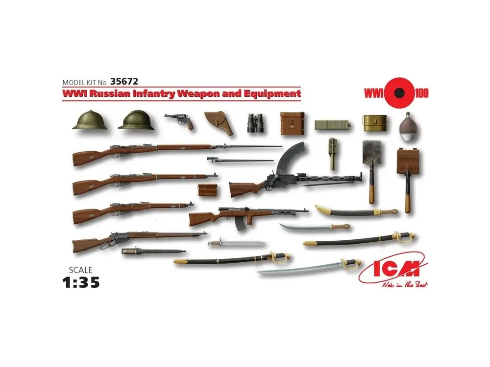 Russian Infantry Weapon and Equipment WW1 1/35 Expresní Doručení