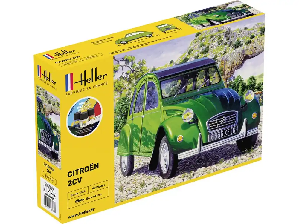 Citroen 2 CV Starter Kit 1/24 Omezená Nabídka