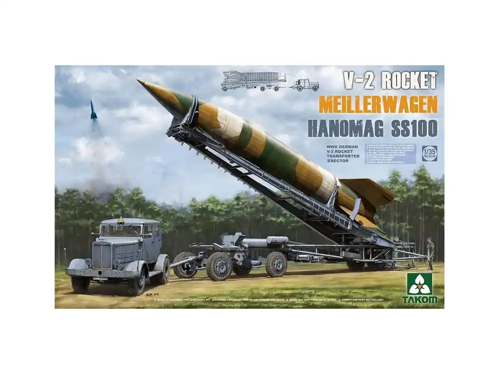 V-2 Rocket Transporter/Erect Meillerwagen+Hanomag SS1 1/35 Takom Nízká Cena