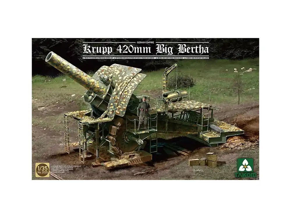 Bezpečná Platba German Empire 420mm Big Bertha Siege Howitzer 1/35