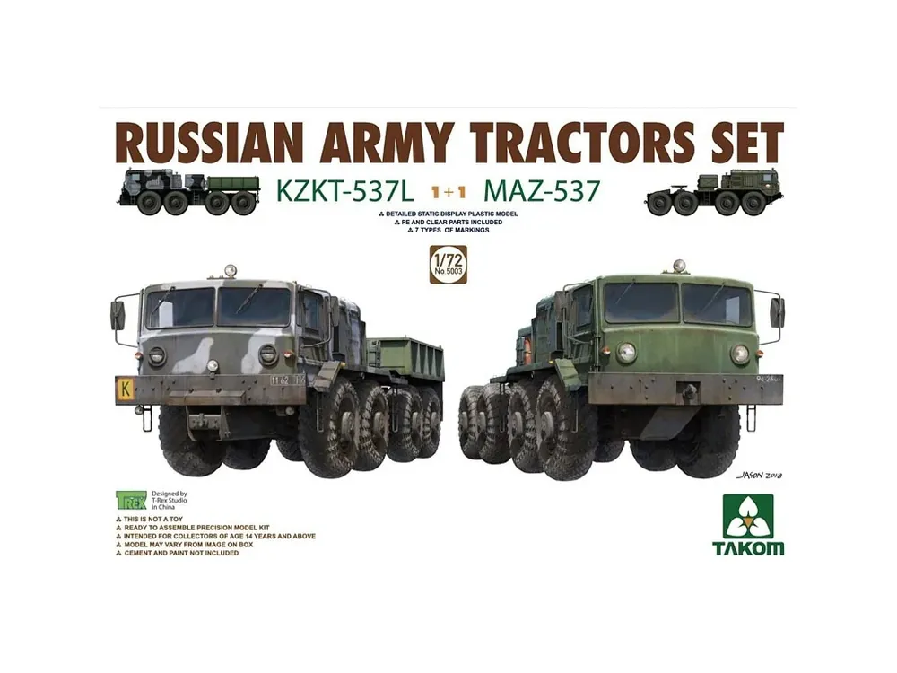 KZKT-537L & MAZ-537 Russian Army Tractors 1/72 Jen Po Omezenou Doba