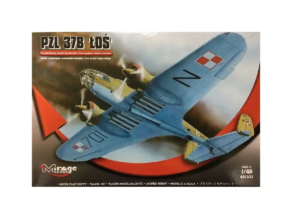 Značkový PZL 37 B Los 1/48