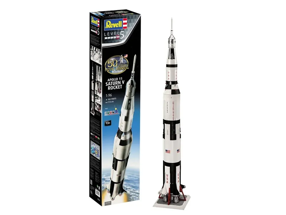 Jen Po Omezenou Doba Apollo 11 Saturn V Rocket (50th Anniversary of the Moon Landing) 1/96