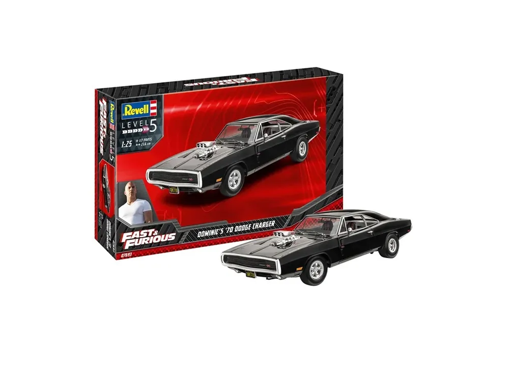 Fast & Furious - Dominics 1970 Dodge Charger 1/25 Rychlé Dodání