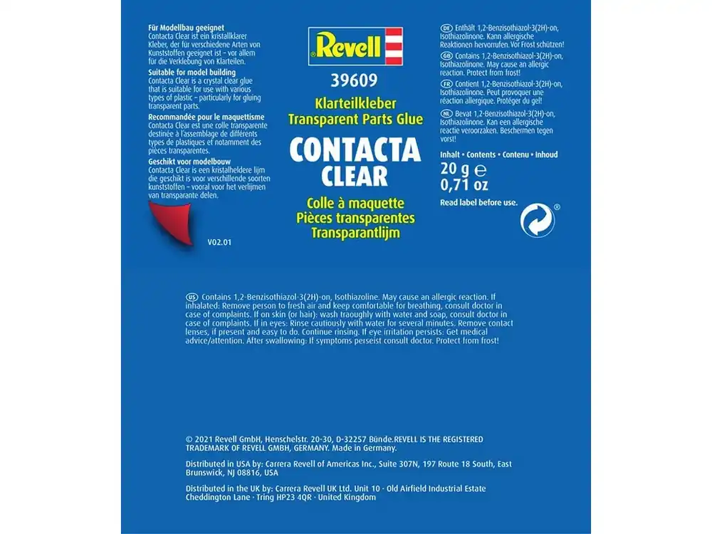 Rychlé Dodání Lepidlo Revell Contacta Clear 20g