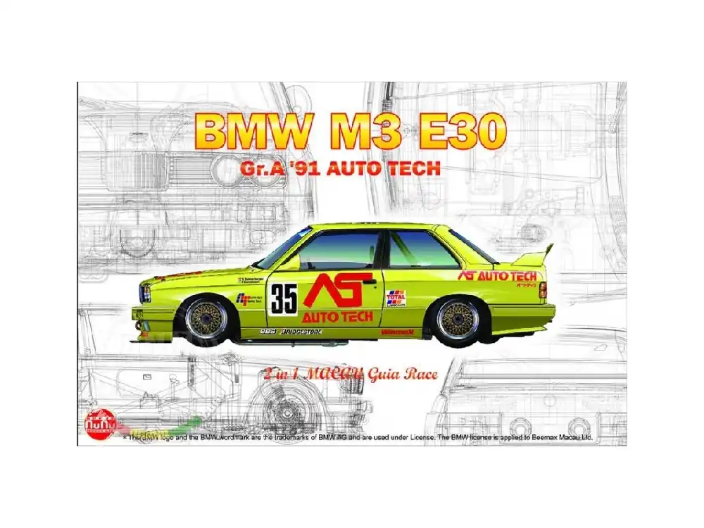 BMW M3 E30 Gr.A 91 AUTO TECH 1/24 Ihned K Objednání