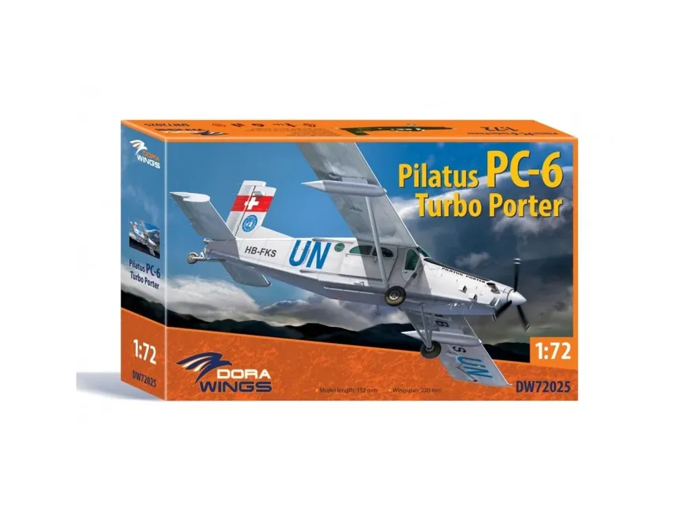 Nejprodávanější Pilatus PC-6 Turbo Porter 1/72