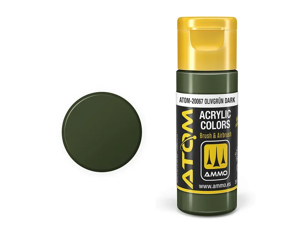 ATOM COLOR - Olivgrün Dark 20ml Poslední Šance