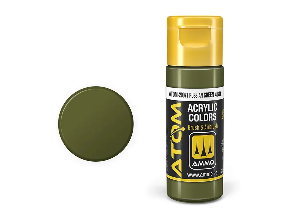 Akce ATOM COLOR - Russian Green 4BO 20ml
