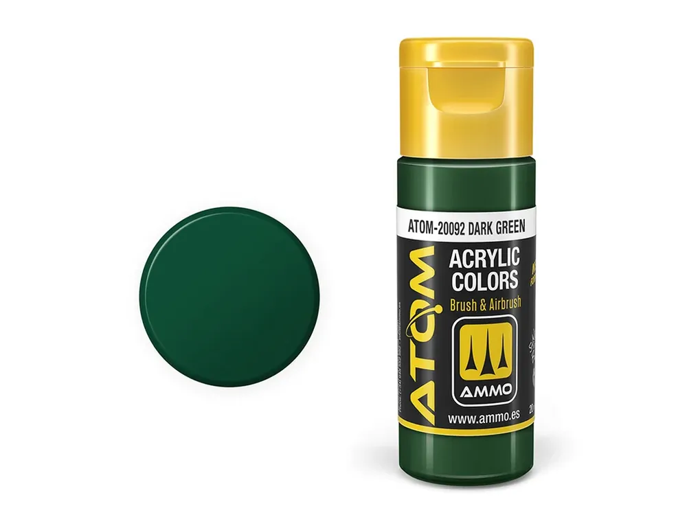 Nakupujte Hned ATOM COLOR - Dark Green 20ml