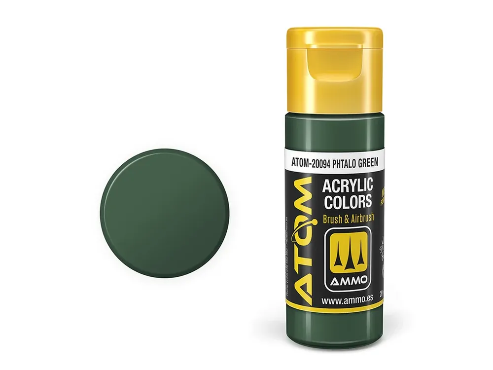 Víkendová Akce ATOM COLOR - Phtalo green 20ml