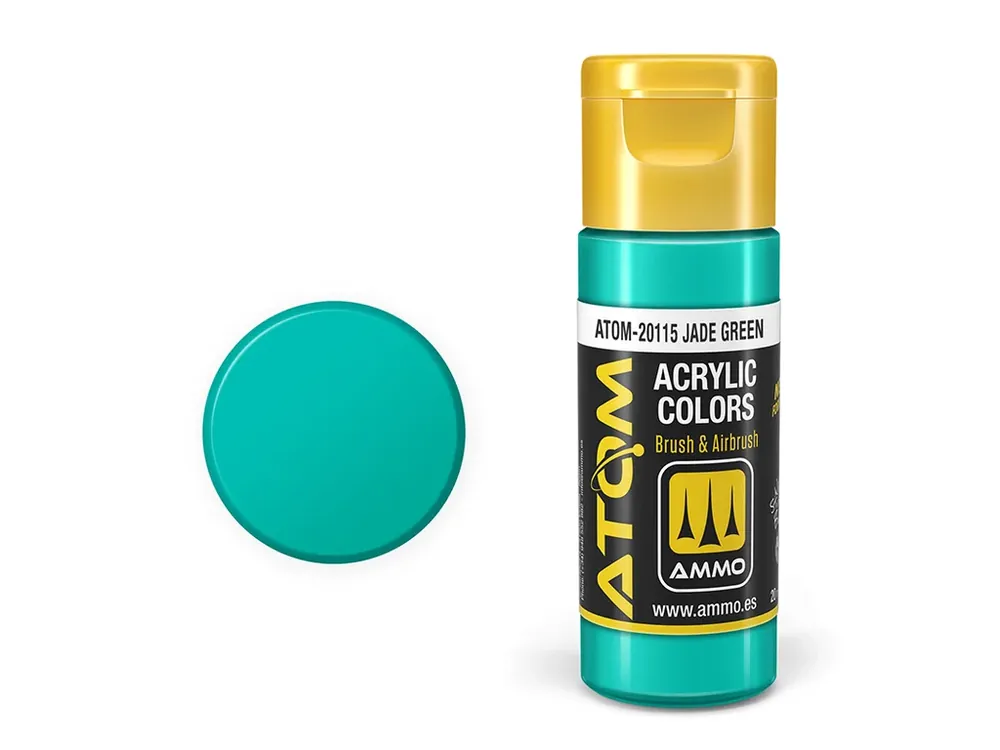 Vrácení Zdarma ATOM COLOR - Jade Green 20ml