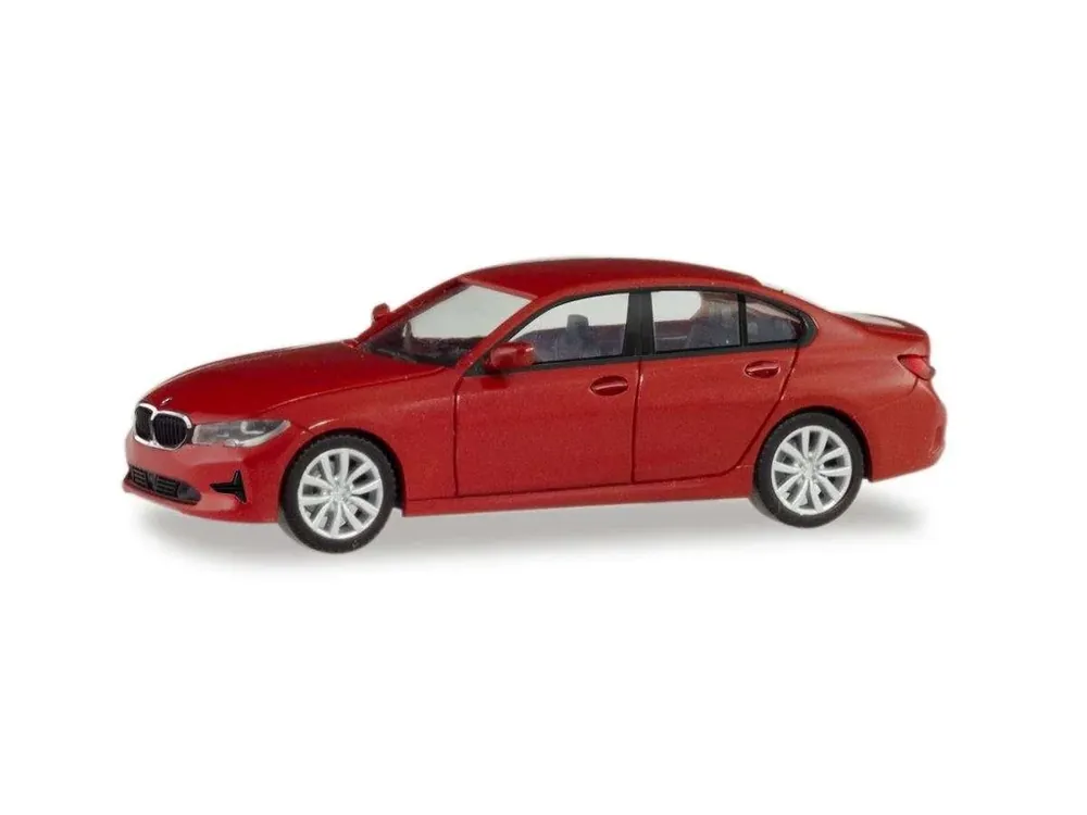 BMW 3er limousine, červená metalíza 1/87 Levný
