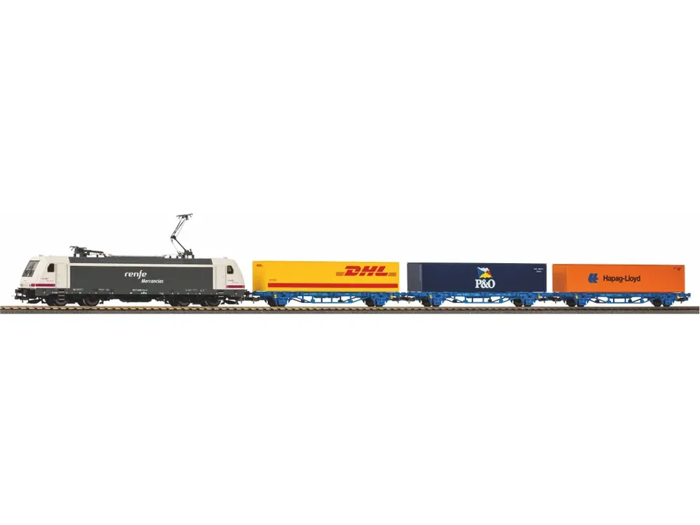 Start-Set TRAXX + 3 Container car, RENFE, Ep.VI, HO Akce