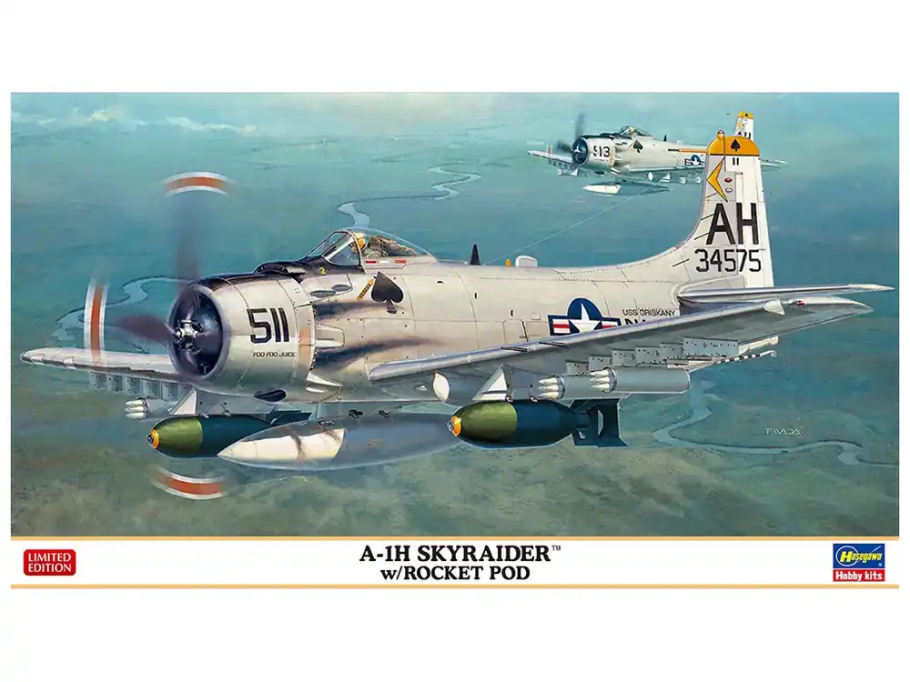 A-1H Skyraider with Rockets 1/72 Pouze Dnes