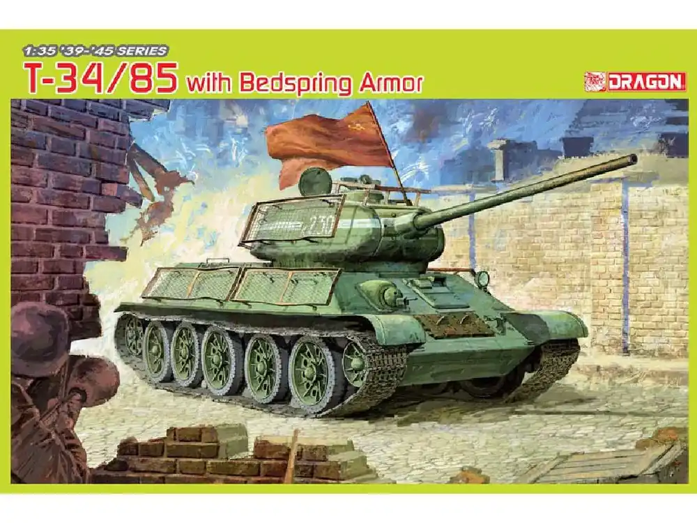 Výprodej T-34/85 with Bedspring Armor 1/35