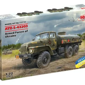 ATZ-5-43203, Fuel Bowser of the Armed Forces of Ukraine 1/72 Vysoce Kvalitní
