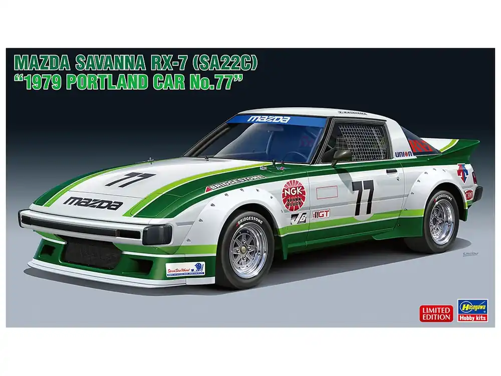 Mazda Savanna RX7, 1979 Portland Car No. 77 1/24 Expresní Doručení