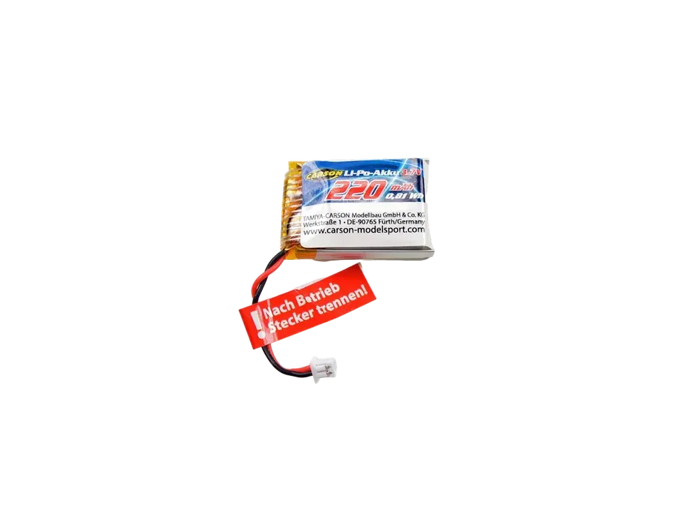 Horká Nabídka Akumulátor Carson Li-Pol 220mAh/3,7V Micro JST