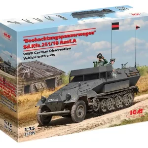 ‘Beobachtungspanzerwagen‘ Sd.Kfz.251/18 Ausf.A, with crew 1/35 Poslední Šance