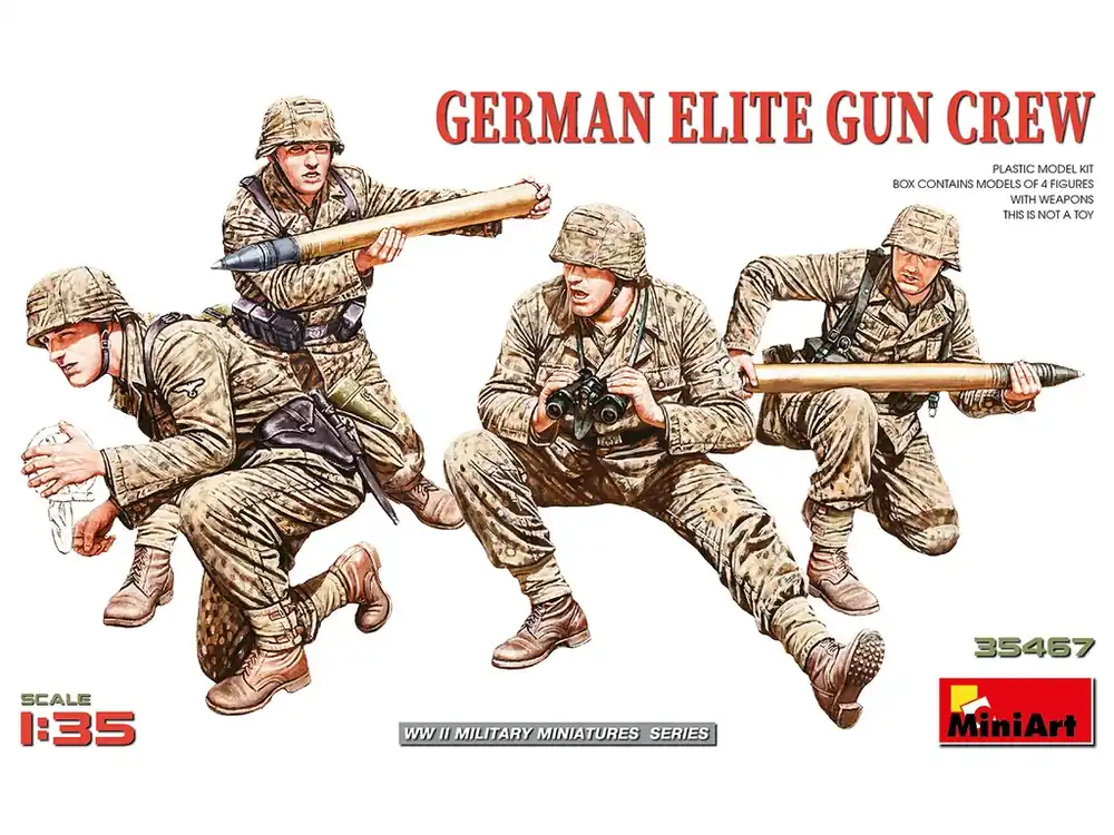 Oblíbený German Elite Gun Crew 1/35