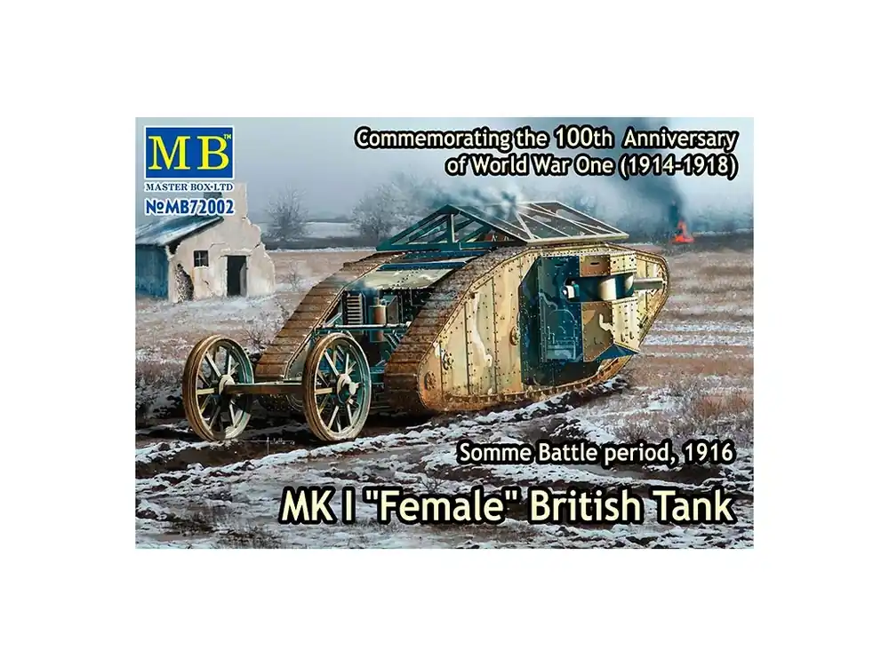 Mk I "Female" British Tank Battle of Somme 1916 1/72 Výprodej