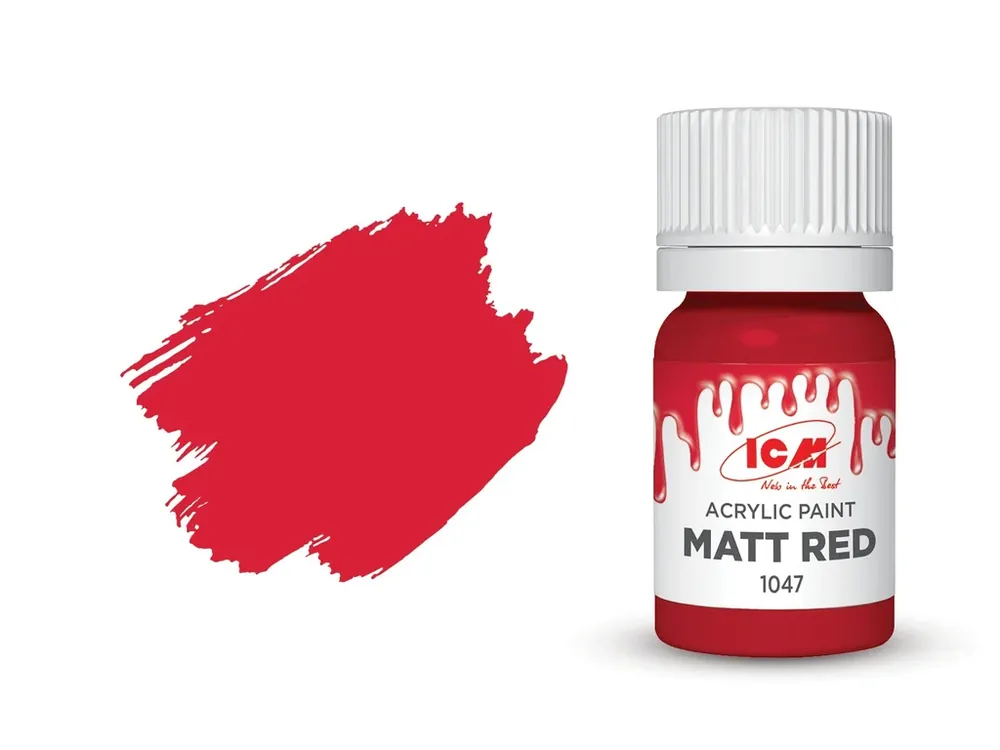 Barva ICM - Matt Red 12ml Cenový Hit