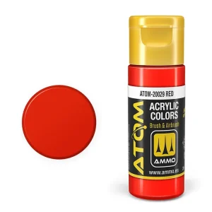 ATOM COLOR - Red 20ml Vysoce Kvalitní