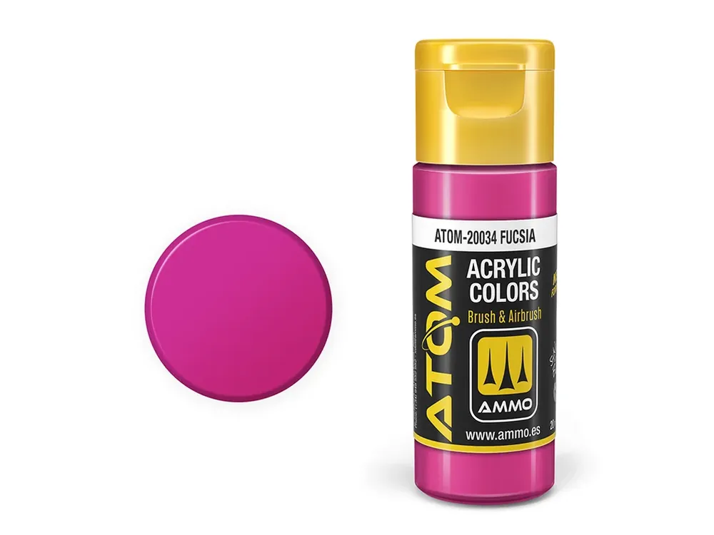 Značkový ATOM COLOR - Fucsia 20ml