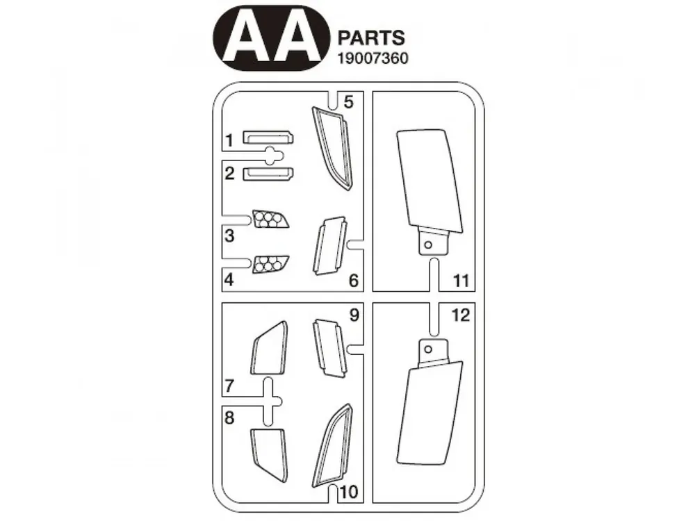 AA-Parts Clear Headlight Scania S770 Tamiya 56368 Cenová Bomba