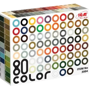 Akční Nabídka Sada akrylových barev a laků ICM - 80 color (77+3x12ml)
