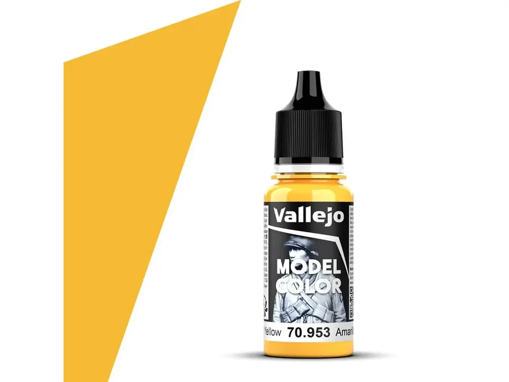Barva Vallejo Model Color - Flat Yellow 17ml Jen Po Omezenou Doba