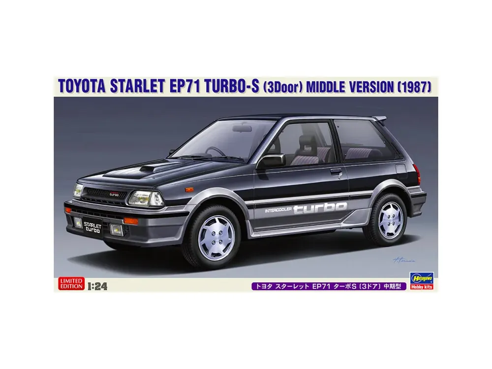Toyota Starlet EP 71 Turbo S, middle version 1/24 Nízká Cena
