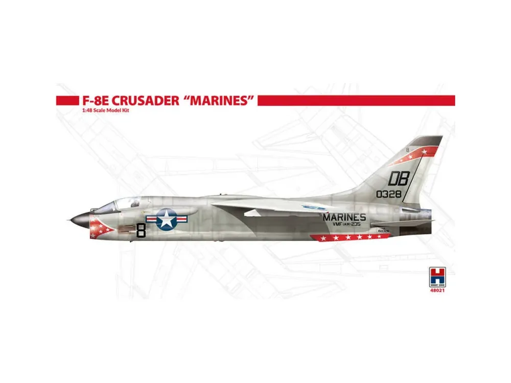 Nízká Cena F-8E Crusader "Marines" 1/48