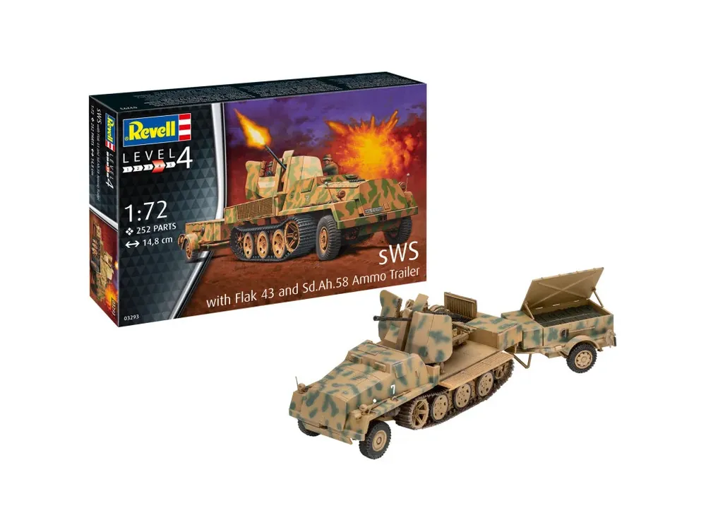 sWS mit Flak-Aufbau als Sfl. mit 3,7cm Flak 43 1/35 Must-Have