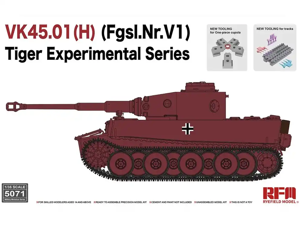 Nízká Cena VK45.01(H) (Fgsl.Nr.V1) Tiger Experimental Series 1/35