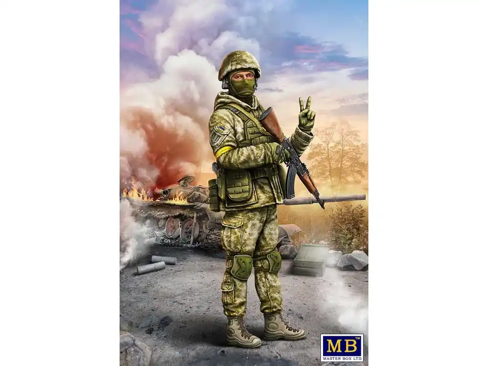 Aktuální Ukrainian soldier, Defence of Kyiv, March 2022 1/24 Master Box
