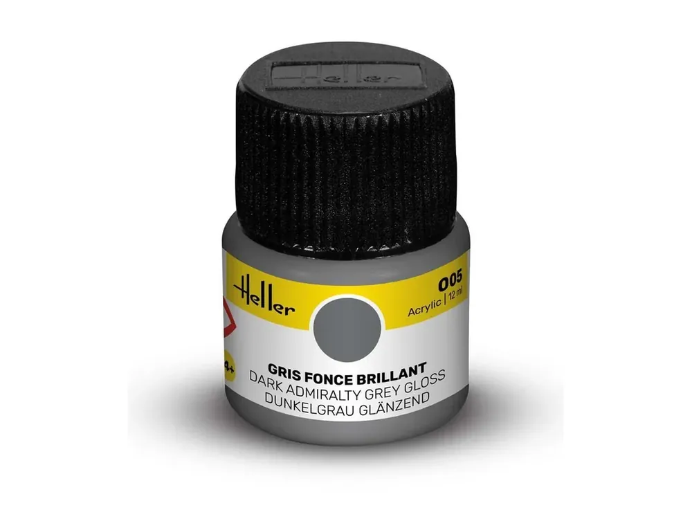 Nejlepší Cena Barva Heller Acrylic - 005 Dark Admirality Grey Gloss 12ml