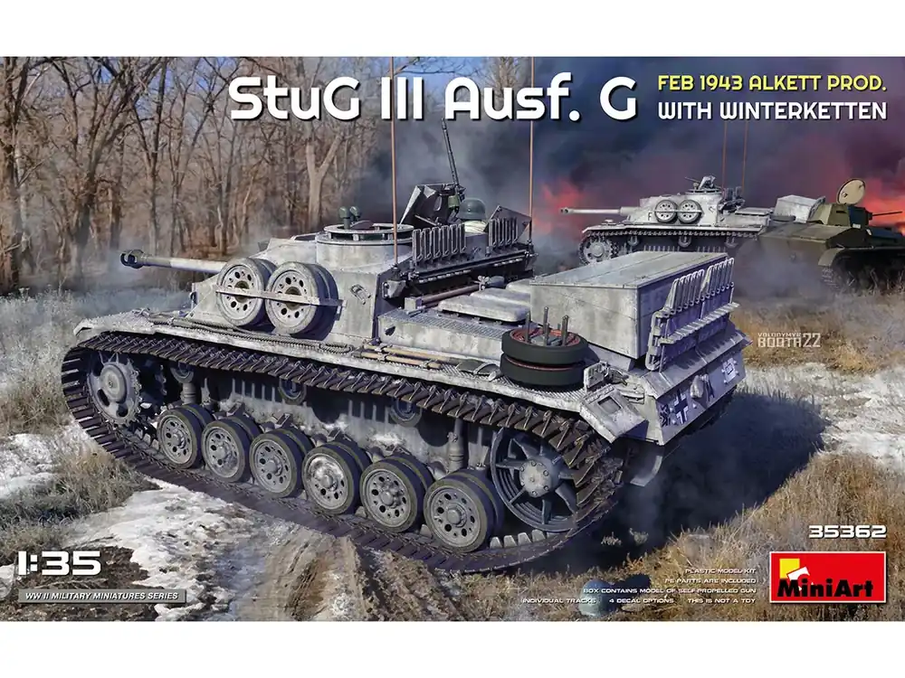 StuG III Ausf. G Feb 1943 Alkett Production with Winterketten 1/35 Novinka