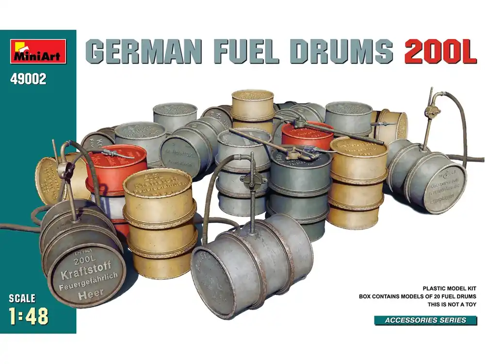 German Fuel Drums 200L 1/48 Oblíbený