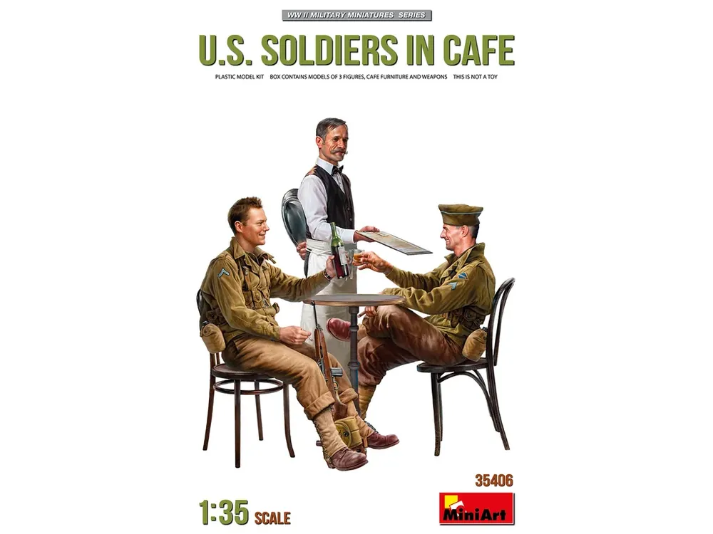 Koupit Online U.S. Soldiers in Cafe 1/35