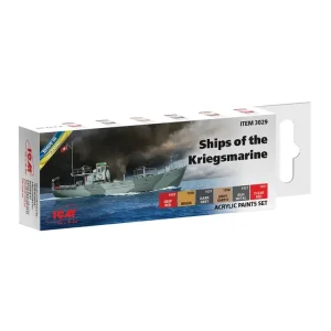 Sada akrylových barev ICM - Ships of the Kriegsmarine 6x12ml Cenový Hit