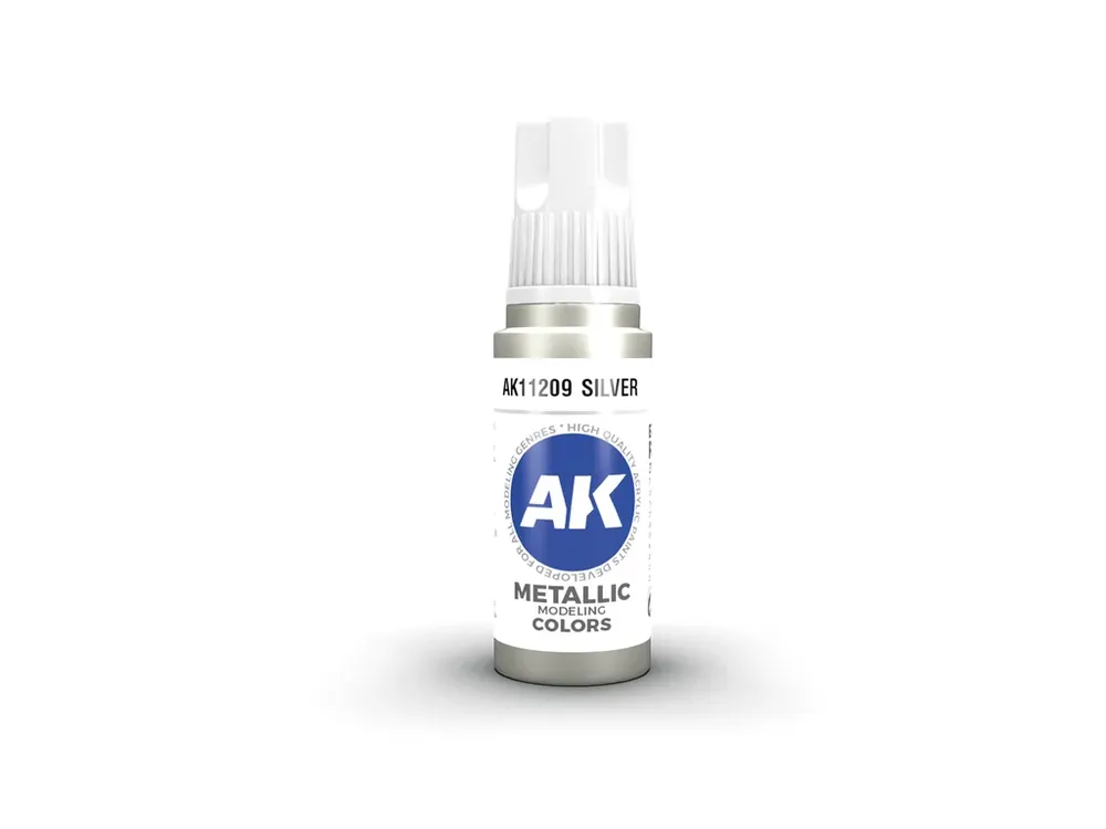 Barva AK Interactive 3GEN Acrylic - Silver 17ml Přímo Od Výrobce