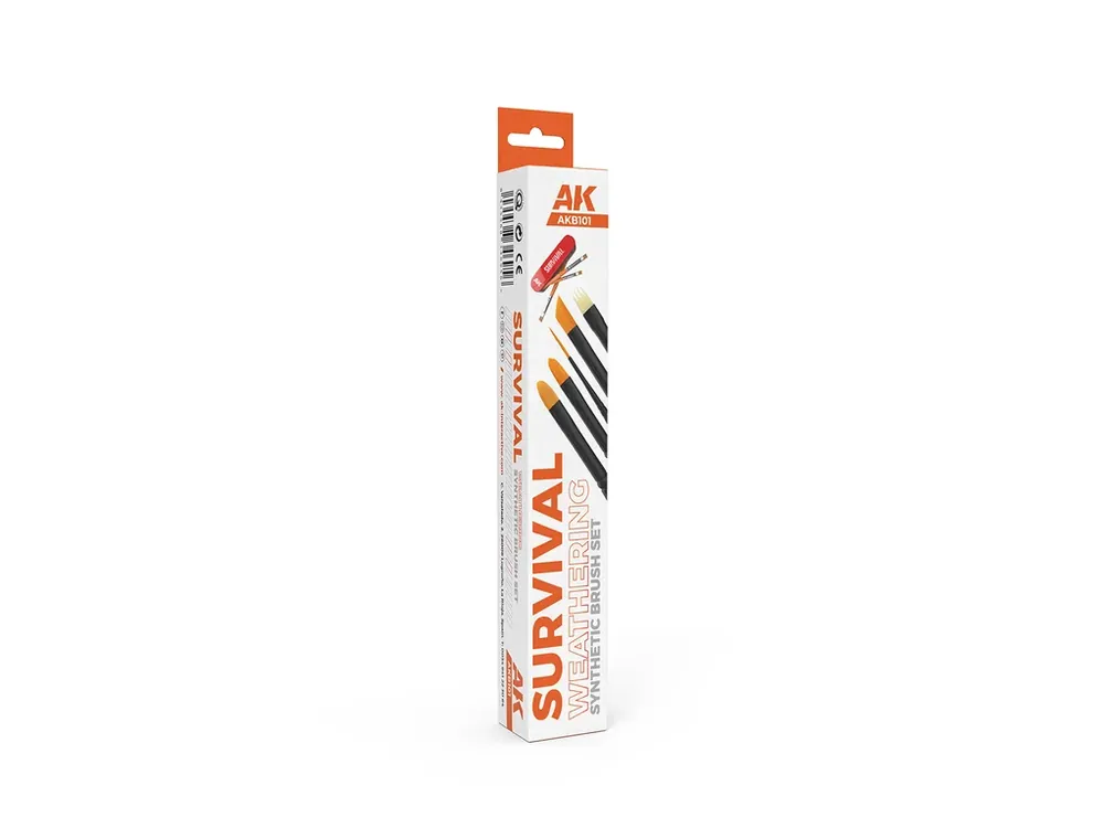 Nakupujte Hned Sada štětců AK Interactive - Survival Weathering Brushes Set 5ks