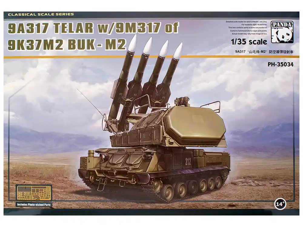 9A317 TELAR with 9M317 of 9K37M2 Buk-M2 1/35 Rychlé Dodání