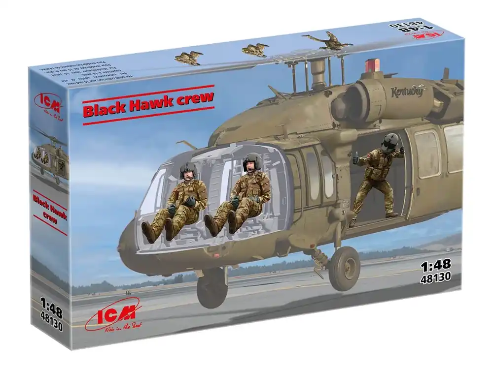 Black Hawk crew (3 figures) 1/48 Levný