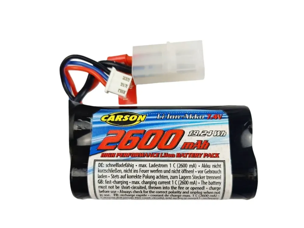 Autentický Akumulátor Carson Li-Ion 2600mAh/7,4V Tamiya / XHP FE-Line