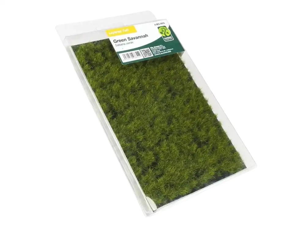 Oblíbený Layerd tuft - Green Savannah